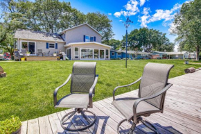Oshkosh Canal-Front Home with Sunroom and Watercraft!